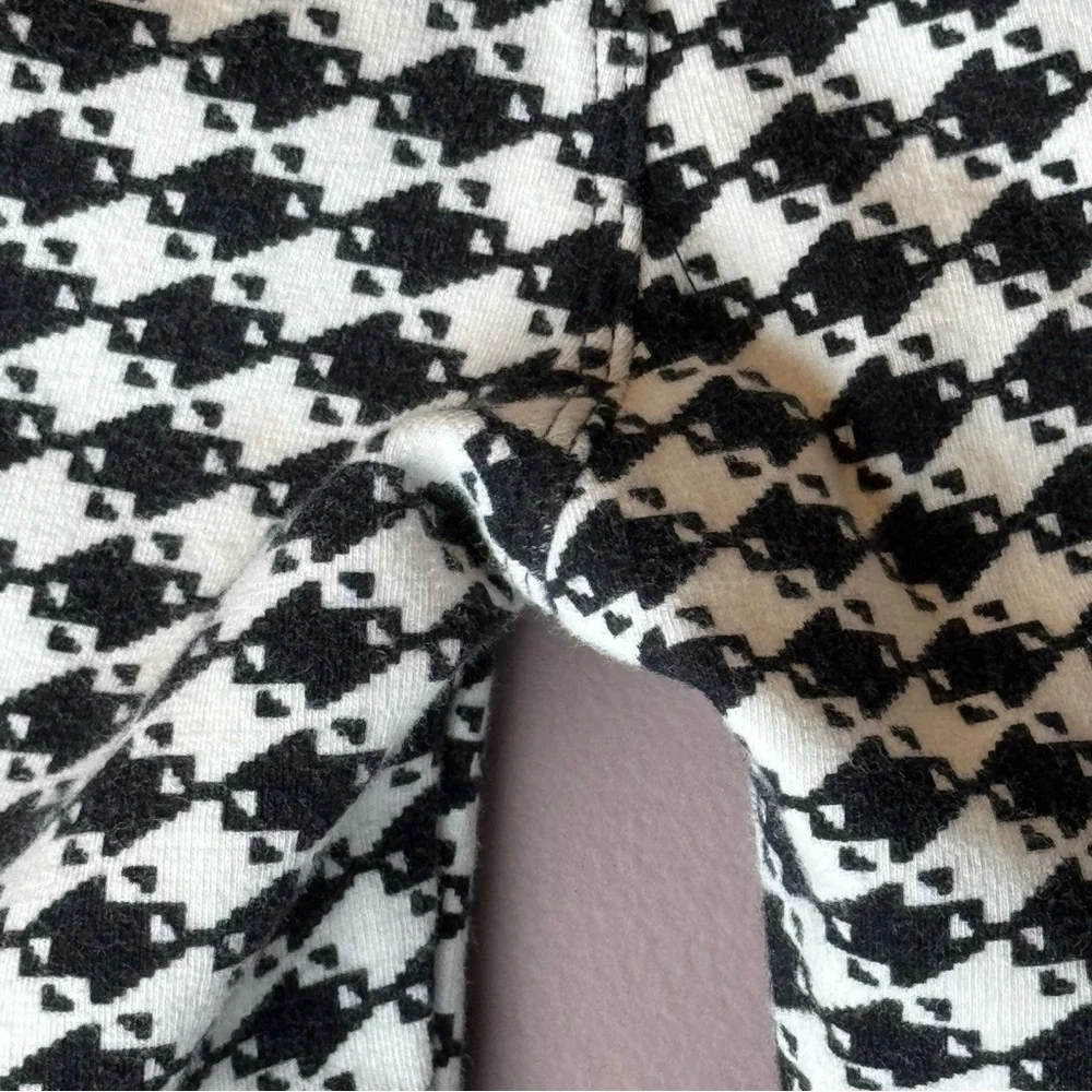 Olivia x Gymboree Black White Houndstooth Leggings 2T